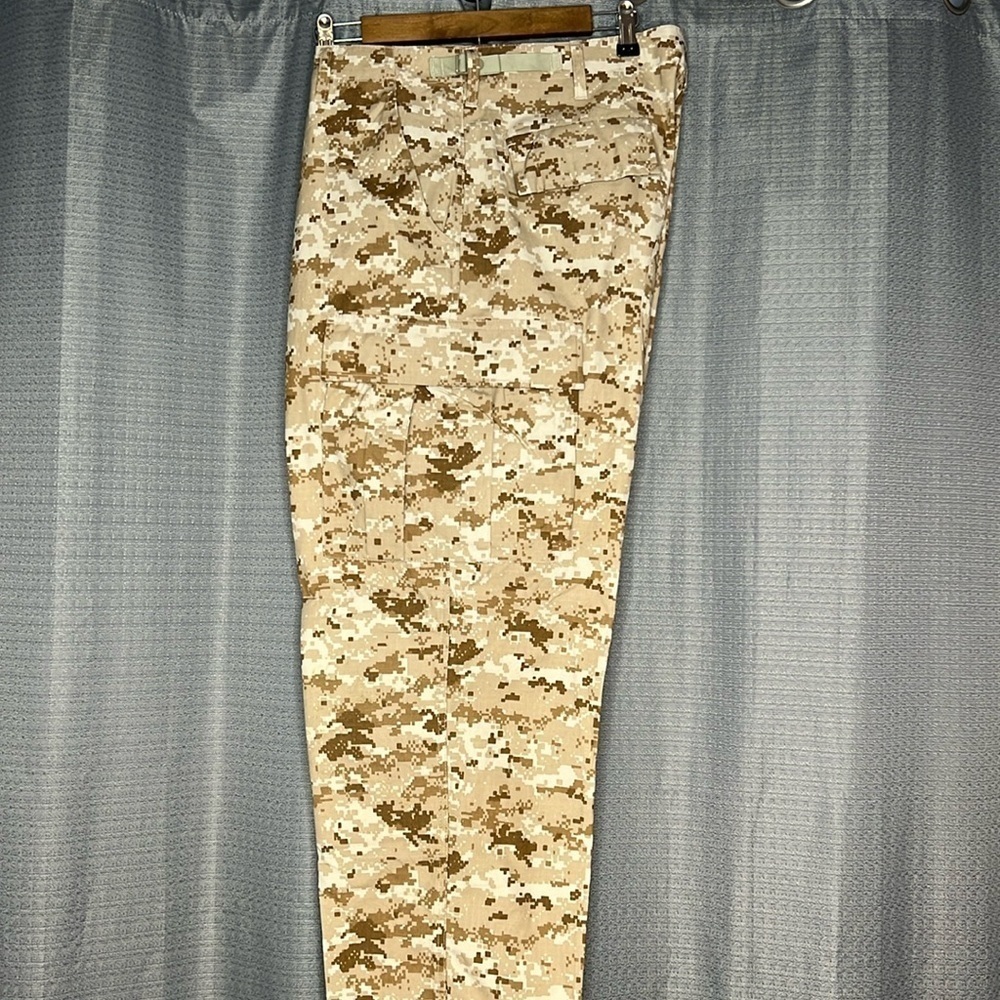 TAN & BROWN DIGI CAMO DIGITAL CAMOUFLAGE CARGO PANTS MENS LARGE